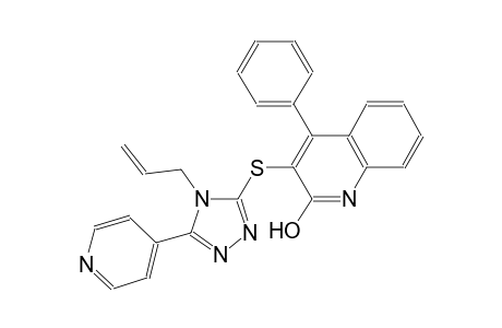 3-{[4-allyl-5-(4-pyridinyl)-4H-1,2,4-triazol-3-yl]sulfanyl}-4-phenyl-2-quinolinol