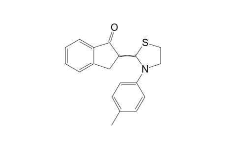 2-(3-p-tolylthiazolidin-2-ylidene)-2,3-dihydro-1H-inden-1-one