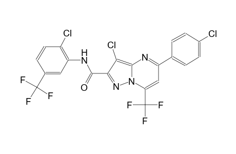 pyrazolo[1,5-a]pyrimidine-2-carboxamide, 3-chloro-5-(4-chlorophenyl)-N-[2-chloro-5-(trifluoromethyl)phenyl]-7-(trifluoromethyl)-