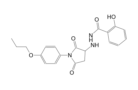 N'-[2,5-dioxo-1-(4-propoxyphenyl)-3-pyrrolidinyl]-2-hydroxybenzohydrazide