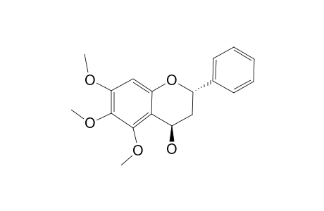 (2S,4R)-5,6,7-Trimethoxyflavan-4-ol