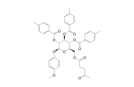 4-METHOXYPHENYL-6-O-LEVULINOYL-2,3,4-TRI-O-PARA-TOLUOYL-BETA-D-GLUCOPYRANOSIDE