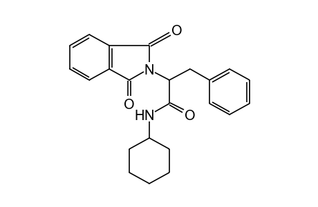 alpha-BENZYL-N-CYCLOHEXYL-1,3-DIOXO-2-ISOINDOLINEACETAMIDE