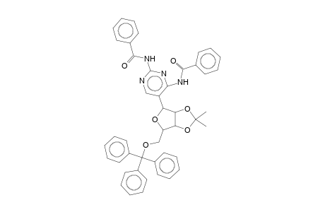 N-(2-benzamido-5-{2,2-dimethyl-6-[(triphenylmethoxy)methyl]-tetrahydro-2H-furo[3,4-d][1,3]dioxol-4-yl}pyrimidin-4-yl)benzamide