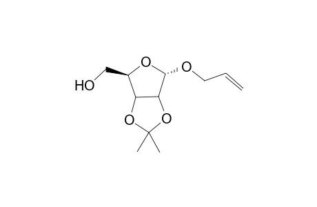 Allyl 2,3-isopropylidene-.alpha.,D-lyxofuranoside