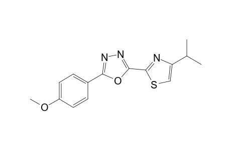 2-(4-Isopropylthiazol-2-yl)-5-(4-methoxyphenyl)-1,3,4-oxadiazole