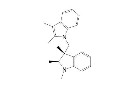 Diastereoisomeric cis-1,2,3-Trimethyl-3-(2',3'-dimethylindolyl-1'-methyl)indolines