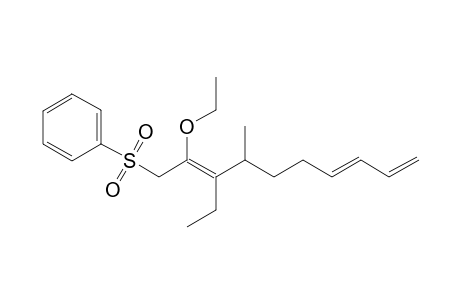 [(2Z,7E)-2-ethoxy-3-ethyl-4-methyl-deca-2,7,9-trienyl]sulfonylbenzene