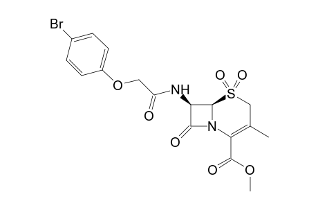 (6R,7R)-Methyl 1,1-dioxo-3-methyl-7-(4-bromophenoxyacetamido)cephem-4-carboxylate