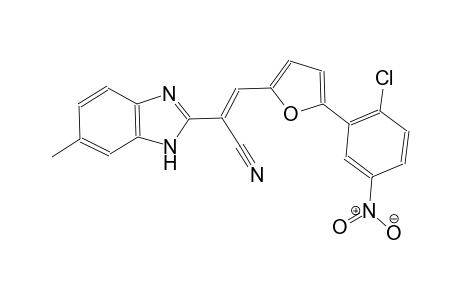 1H-benzimidazole-2-acetonitrile, alpha-[[5-(2-chloro-5-nitrophenyl)-2-furanyl]methylene]-6-methyl-