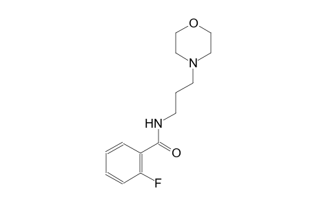 2-fluoro-N-[3-(4-morpholinyl)propyl]benzamide