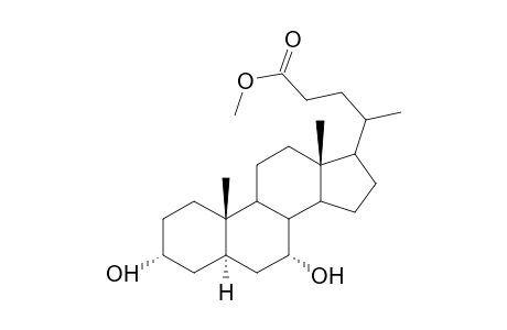 4-(3,7-Dihydroxy-10,13-dimethyl-hexadecahydro-cyclopenta[a]phenanthren-17-yl)-pentanoic acid methyl ester