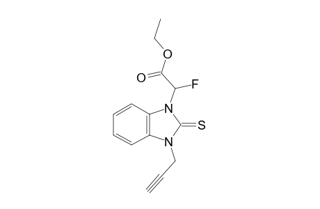 Ethyl 2-fluoro-2-(3-(prop-2-yn-1-yl)-2-thioxo-2,3-dihydro-1H-benzo[d]imidazol-1-yl)acetate