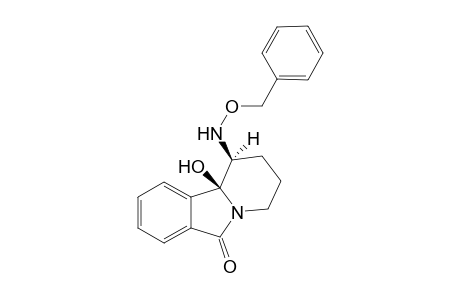 1-Benzyloxiamino-10b-hydroxy-1,3,4,10b-tetrahydro-2H-pyrido[2,1-a]isoindol-6-one