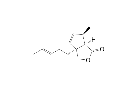 1-Oxo-3.beta.-(4-methyl-3-pentenyl-)-6.beta.-methyl-1,3,3a.alpha.,6a.alpha.-tetrahydrocyclopenta[c]furan