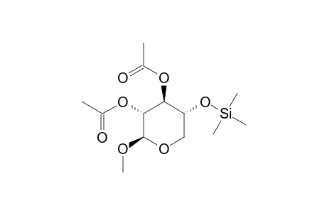 Methyl-2,3-di-O-acetyl-4-O-trimethylsilyl.beta.-D-xylopyranosid