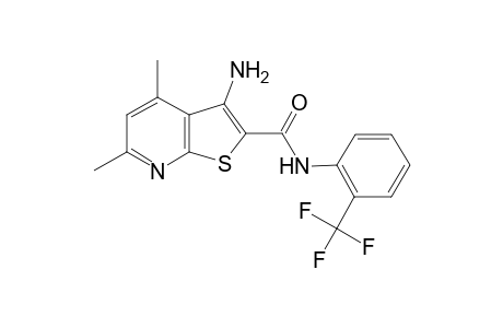 3-Amino-4,6-dimethyl-N-[2-(trifluoromethyl)phenyl]thieno[2,3-b]pyridine-2-carboxamide