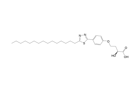 (2S)-2-hydroxy-4-[4-(5-pentadecyl-1,3,4-thiadiazol-2-yl)phenoxy]butanoic acid