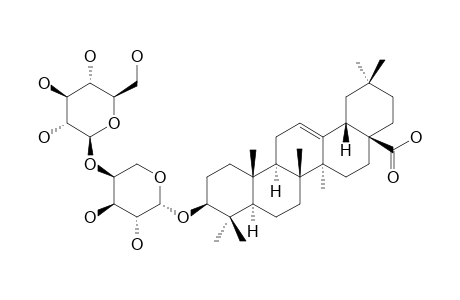 3-O-BETA-D-GLUCOPYRANOSYL-(1->4)-ALPHA-L-ARABINOPYRANOSYL-OLEANOLIC-ACID
