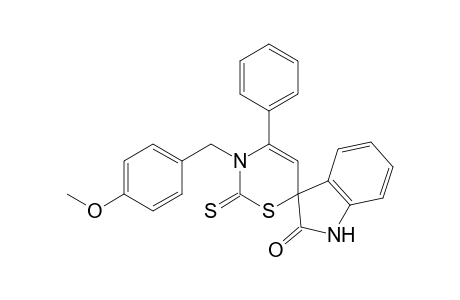 2',3'-Dihydro-3'-(4-methoxybenzyl)-4'-phenyl-2'-thioxospiro[indole-3,6'-[1,3]thiazin]-2(1H)-one