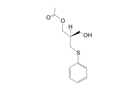 (R)-3-Hydroxy-2-[(phenylsulfanyl)methyl]propylacetate