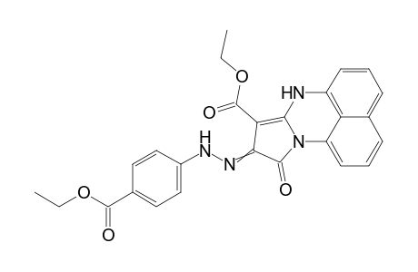 8-Ethoxycarbonyl-7H-9-(4-ethoxycarbonylphenylhydrazono)-pyrrolo[1,2-a]perimidin-10-one