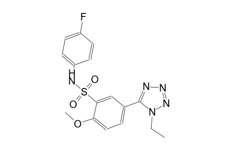 benzenesulfonamide, 5-(1-ethyl-1H-tetrazol-5-yl)-N-(4-fluorophenyl)-2-methoxy-