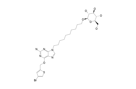 10-[O(6)-(4-BROMOTHENYL)-GUAN-9-YL]-DECYL-BETA-D-GLUCOPYRANOSIDE