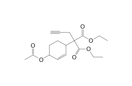 2-(4-acetoxycyclohex-2-en-1-yl)-2-propargyl-malonic acid diethyl ester
