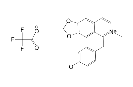 1-(4-HYDROXYBENZYL)-6,7-METHYLENEDIOXY-2-METHYLISOQUINOLINIUM_TRIFLUOROACETATE