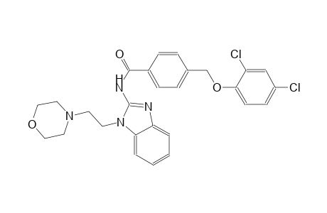 4-[(2,4-dichlorophenoxy)methyl]-N-{1-[2-(4-morpholinyl)ethyl]-1H-benzimidazol-2-yl}benzamide