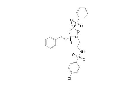 N-{2-[(R)-5-Benzenesulfonyl-3-((S)-styryl)-isoxazolidin-2-yl]-ethyl}-4-chloro-benzenesulfonamide