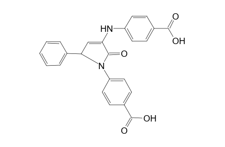 4-[[1-(4-carboxyphenyl)-2-keto-5-phenyl-3-pyrrolin-3-yl]amino]benzoic acid