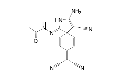 Acetic acid[3-amino-4-cyano-8-dicyanomethylene-2-aza-spiro[4.5]deca-3,6,9-trien-(1Z)-ylidene]-hydrazide