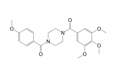 1-(4-methoxybenzoyl)-4-(3,4,5-trimethoxybenzoyl)piperazine