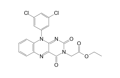 2-[10-(3,5-dichlorophenyl)-2,4-diketo-benzo[g]pteridin-3-yl]acetic acid ethyl ester