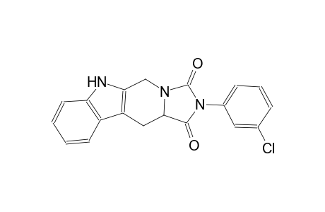 2-(3-chlorophenyl)-5,6,11,11a-tetrahydro-1H-imidazo[5',1':6,1]pyrido[3,4-b]indole-1,3(2H)-dione