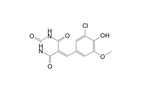 5-(3-chloro-4-hydroxy-5-methoxybenzylidene)-2,4,6(1H,3H,5H)-pyrimidinetrione