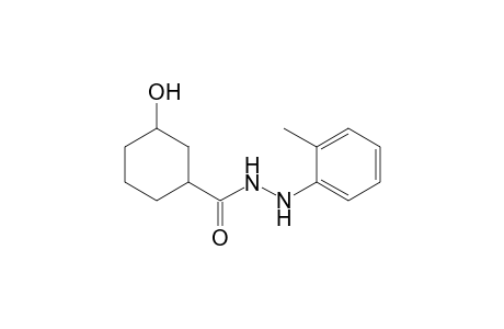 Cyclohexanecarboxylic acid, 3-hydroxy-, 2-(2-methylphenyl)hydrazide