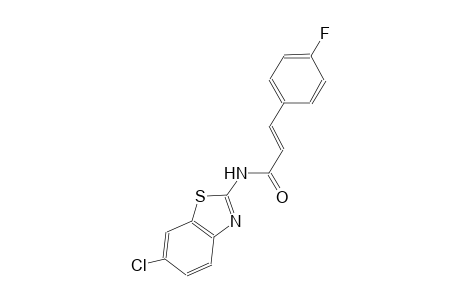(2E)-N-(6-chloro-1,3-benzothiazol-2-yl)-3-(4-fluorophenyl)-2-propenamide