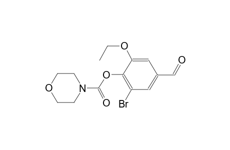 4-morpholinecarboxylic acid, 2-bromo-6-ethoxy-4-formylphenyl ester