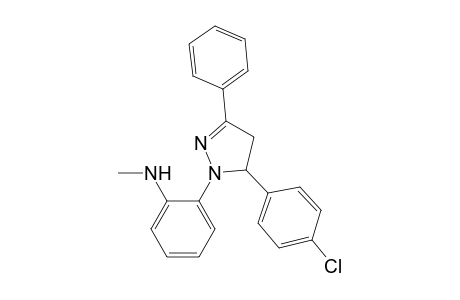 2-[5-(4-chlorophenyl)-3-phenyl-4,5-dihydropyrazolyl]-N-methylaniline