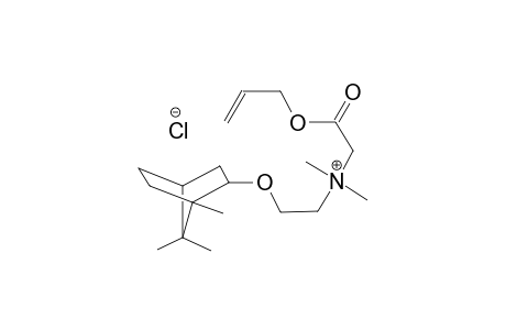 ethanaminium, N,N-dimethyl-2-oxo-2-(2-propenyloxy)-N-[2-[(1,7,7-trimethylbicyclo[2.2.1]hept-2-yl)oxy]ethyl]-, chloride