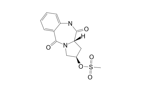 (2R,11AS)-2-METHYLSULFONYLOXY-1,2,3,10,11,11A-HEXAHYDROPYRROLO-[2,1-C]-[1,4]-BENZODIAZEPIN-5,11-DIONE