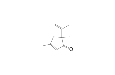 2-Cyclopenten-1-one, 3,5-dimethyl-5-(1-methylethenyl)-