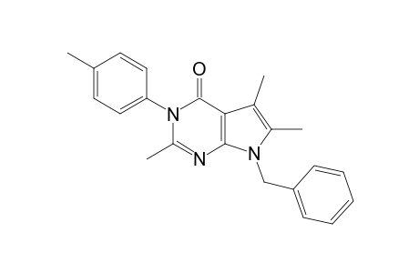 7-(benzyl)-2,5,6-trimethyl-3-(4-methylphenyl)pyrrolo[3,2-e]pyrimidin-4-one