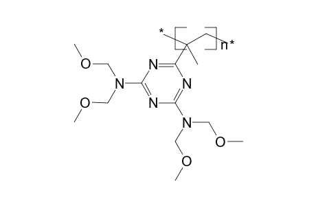 Poly[2,4-bis(methoxymethylamino)-6-i-propenyl-1,3,5-triazine]