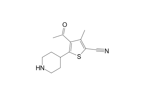 4-Acetyl-3-methyl-5-(4-piperidinyl)-2-thiophenecarbonitrile