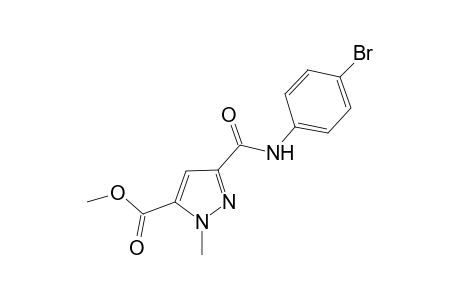 1H-Pyrazole-5-carboxylic acid, 3-[[(4-bromophenyl)amino]carbonyl]-1-methyl-, methyl ester