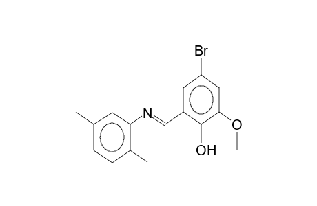 N-(2-hydroxy-3-methoxy-5-bromobenzylidene)-2,5-dimethylaniline